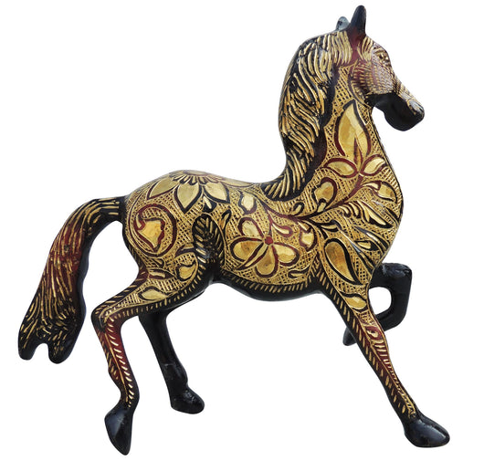 Brass Showpiece Running Horse Statue