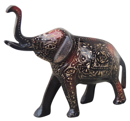 Brass Showpiece Standing Elephant Statue