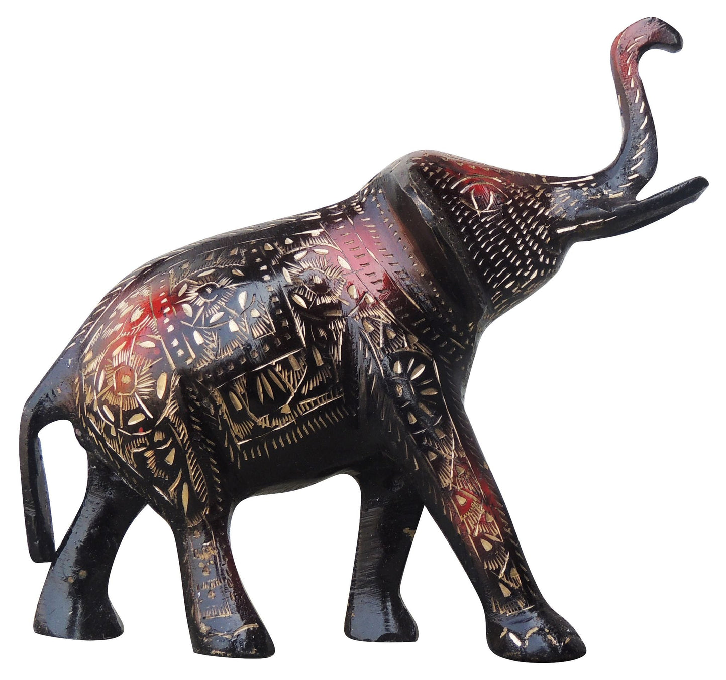 Brass Showpiece Standing Elephant Statue