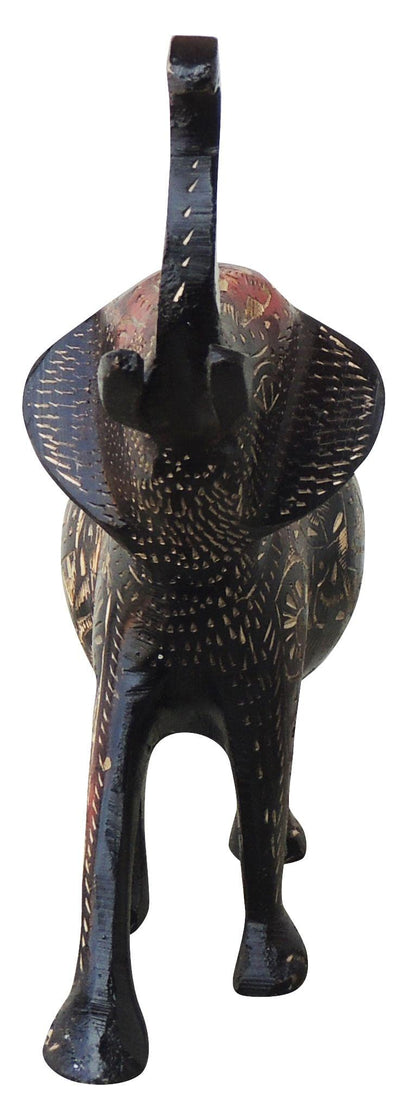 Brass Showpiece Standing Elephant Statue