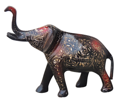 Brass Showpiece Standing Elephant Statue