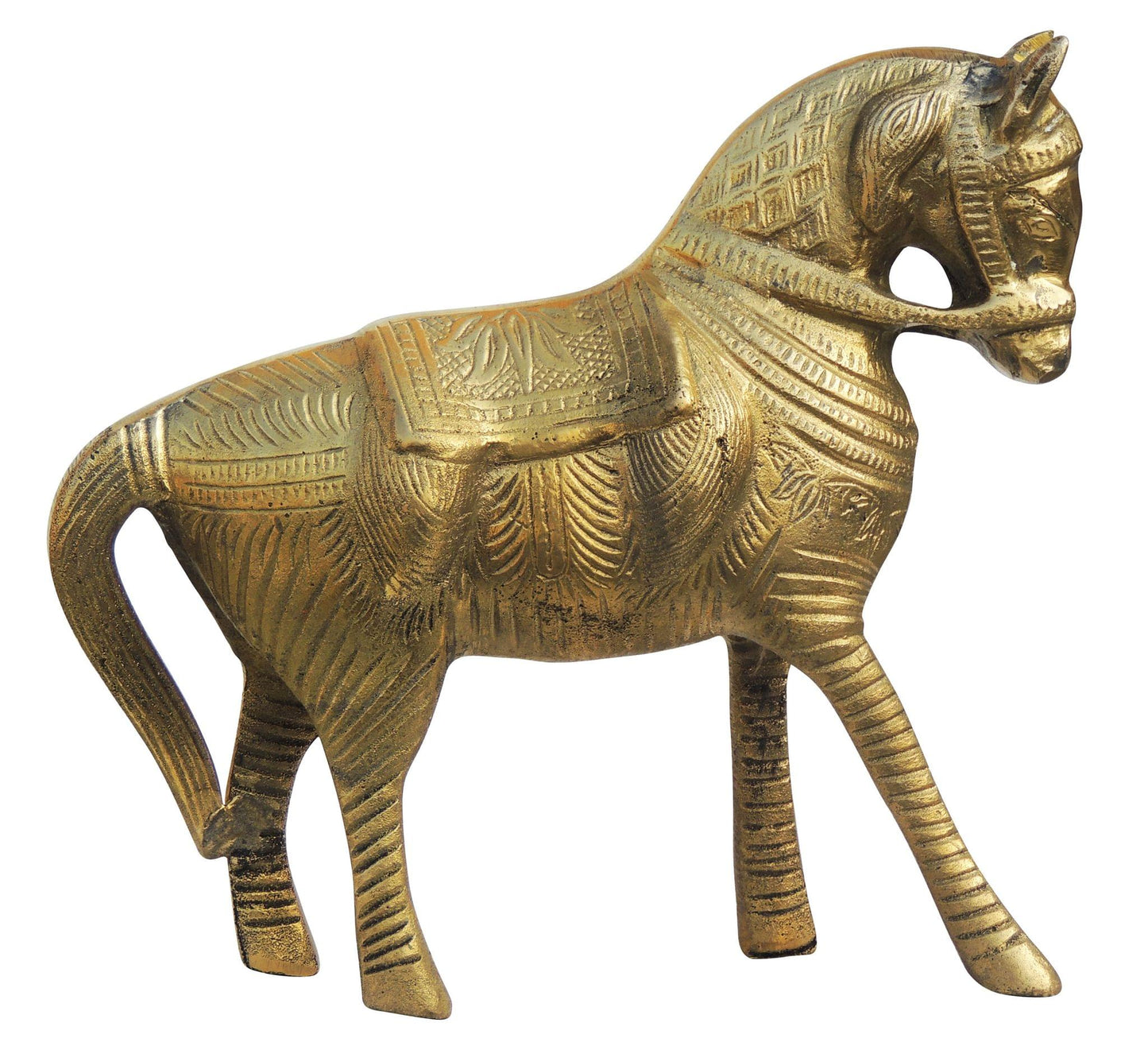 Brass Showpiece Horse Statue