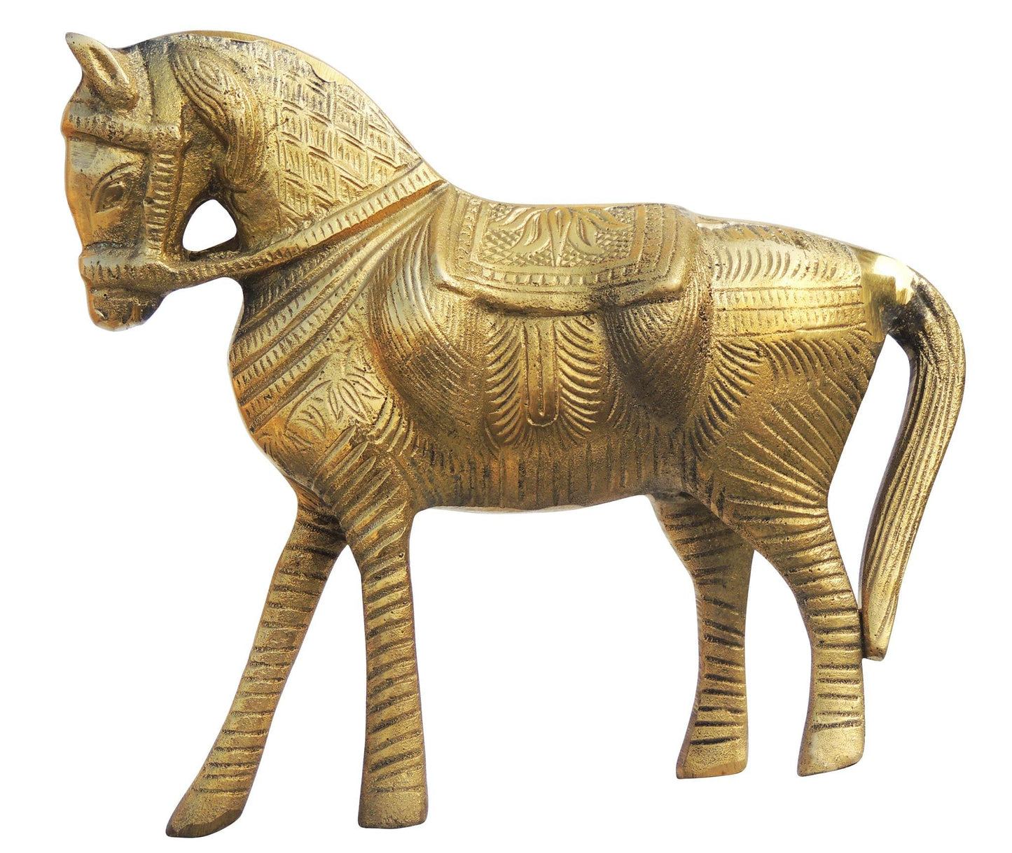 Brass Showpiece Horse Statue