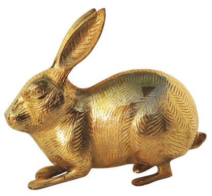 Brass Showpiece Rabbit Statue