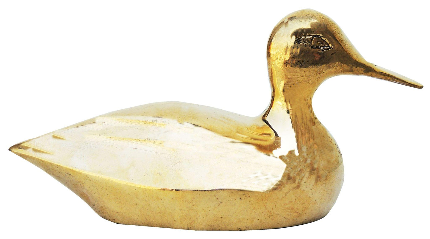 Brass Showpiece Duck Pair Statue