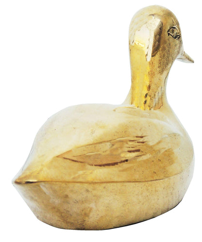 Brass Showpiece Duck Pair Statue