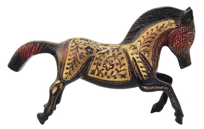 Brass Showpiece Horse Statue