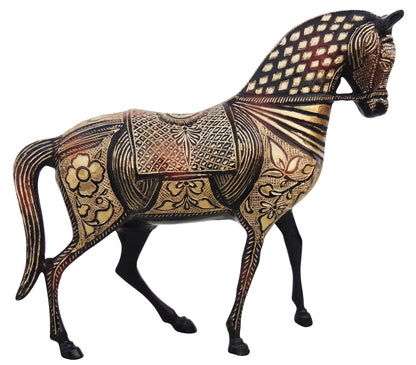 Brass Showpiece Horse Statue