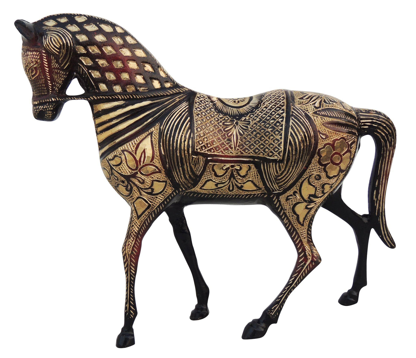 Brass Showpiece Horse Statue