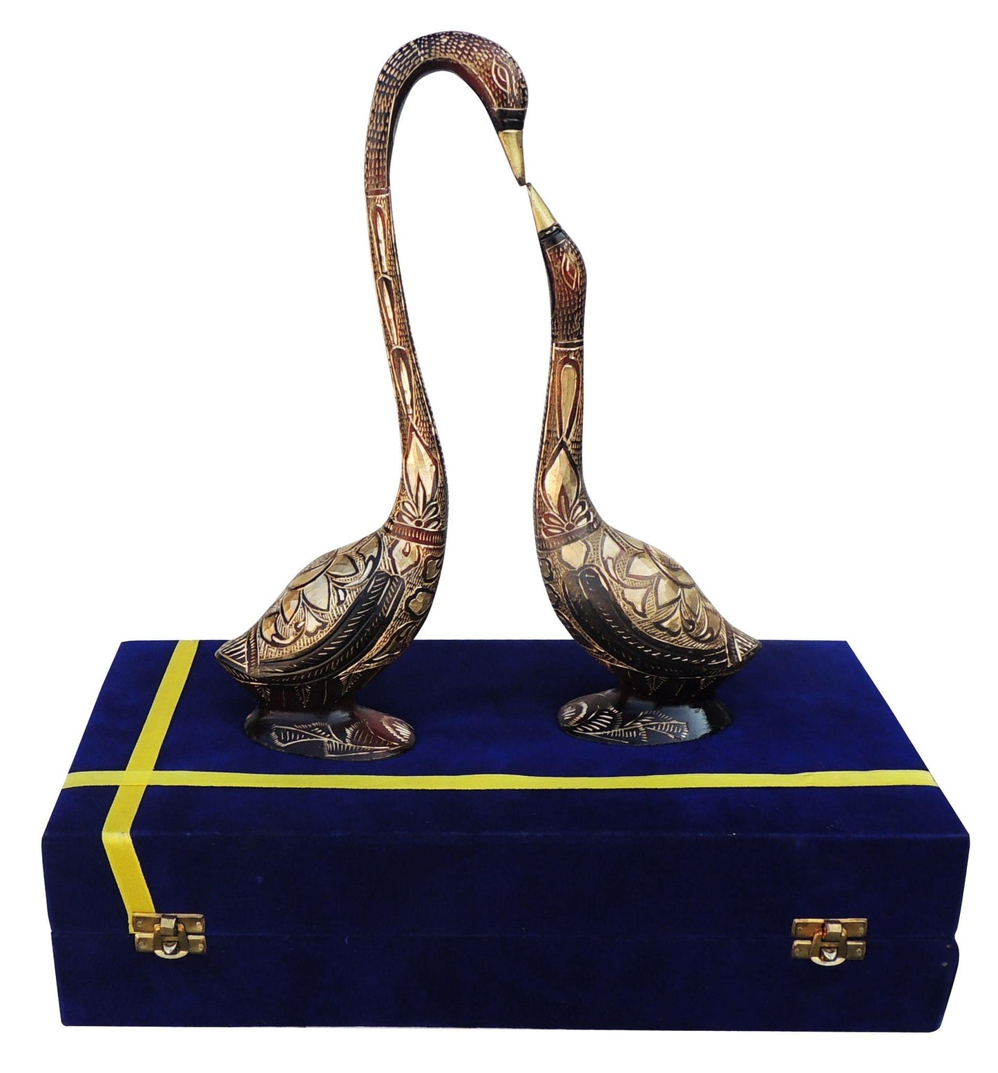 Brass Showpiece Duck Pair Statue