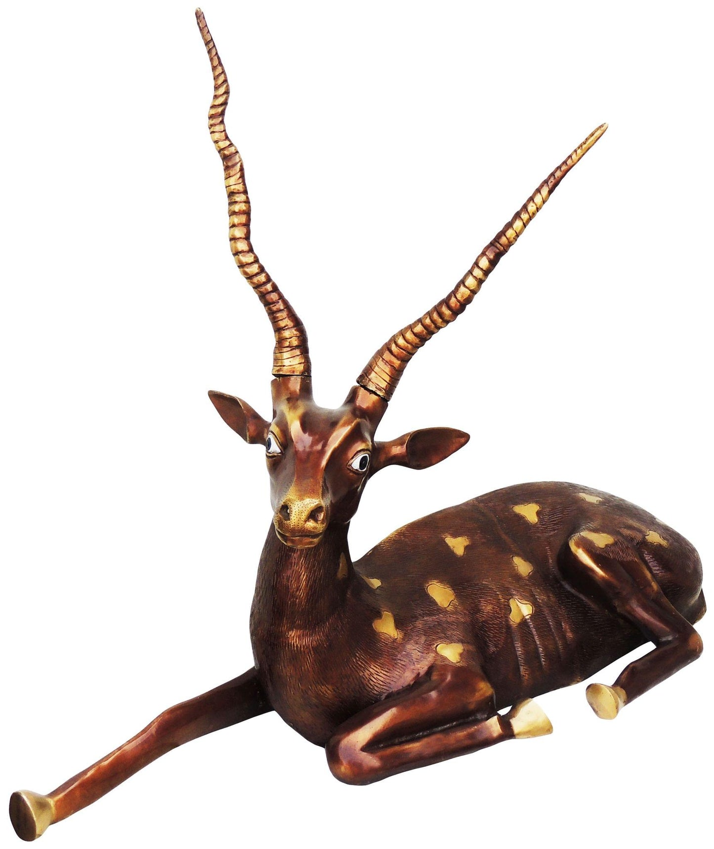 Brass Showpiece Reindeer Statue