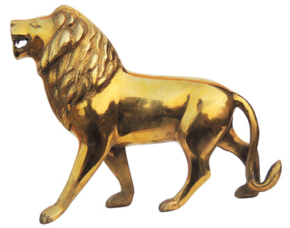 Brass Showpiece Lion Statue