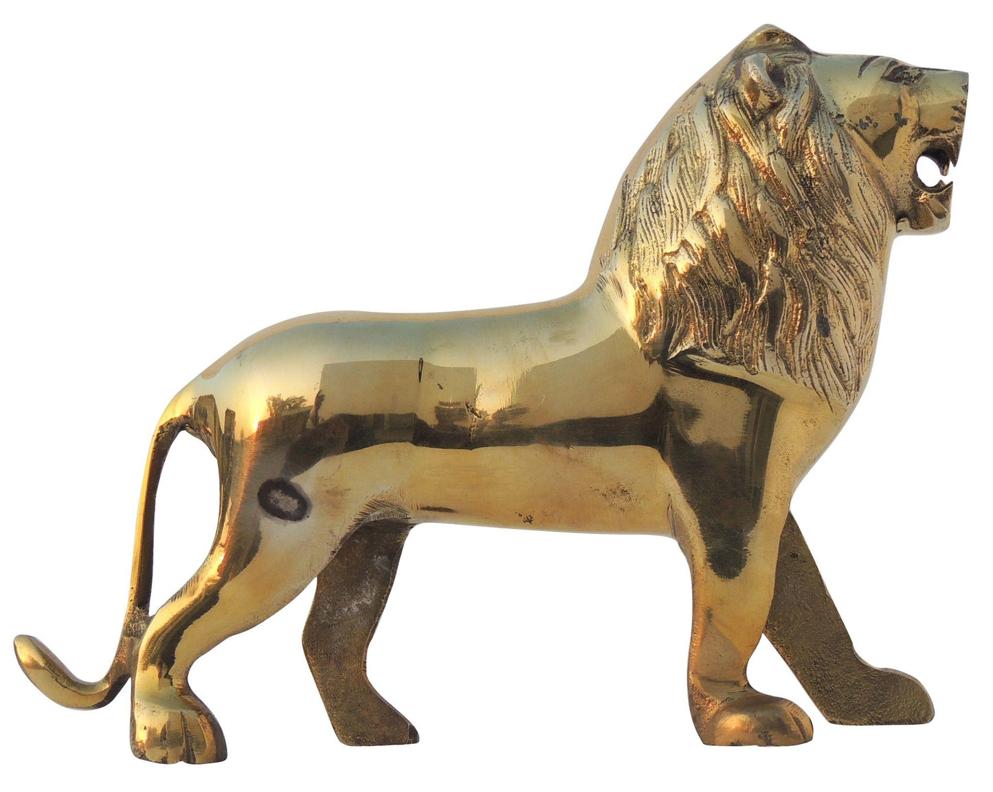 Brass Showpiece Lion Statue