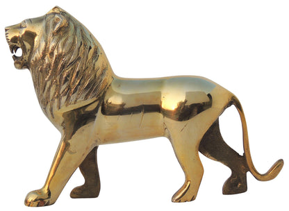 Brass Showpiece Lion Statue