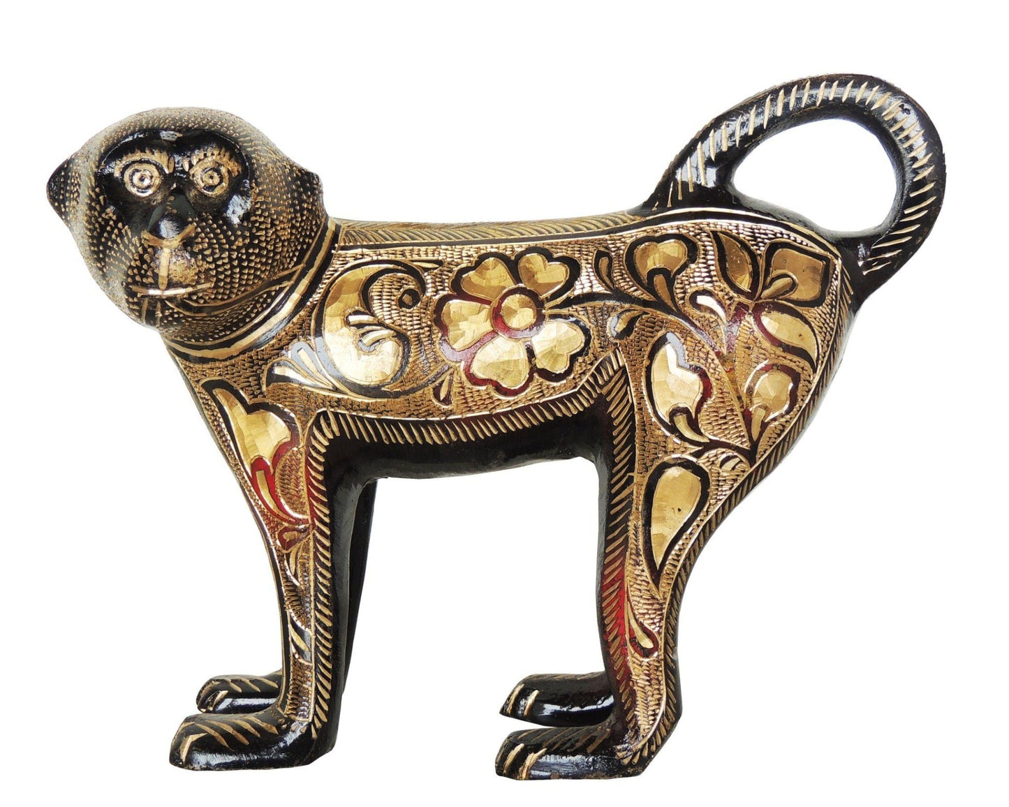 Brass Showpiece Monkey Bandar Statue