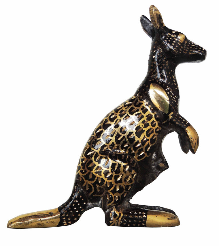 Brass Kangaroo Statue