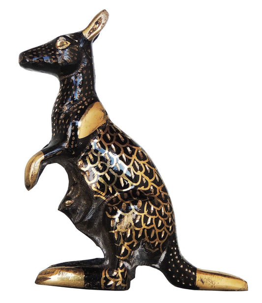 Brass Kangaroo Statue