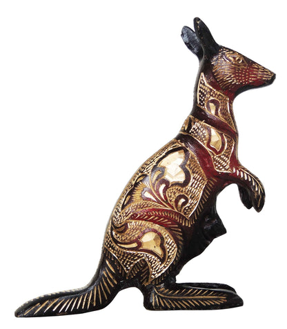 Brass Kangaroo Statue