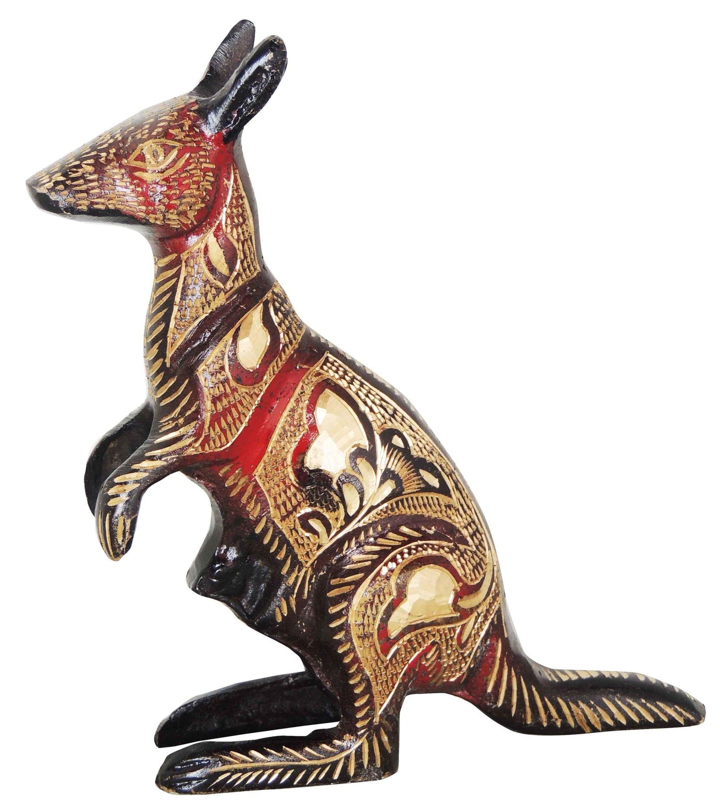 Brass Kangaroo Statue