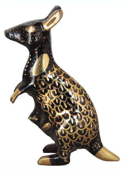 Brass Kangaroo Statue