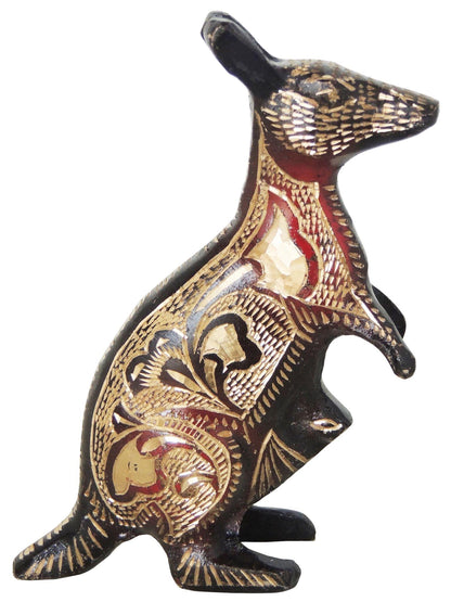 Brass Kangaroo Statue