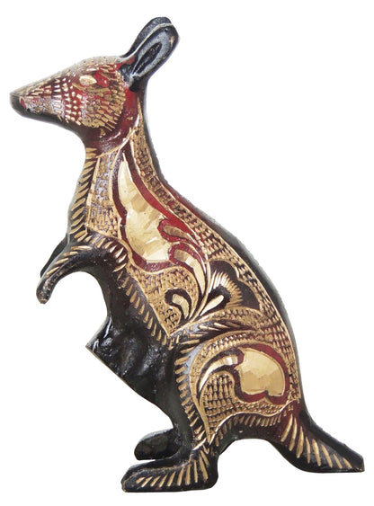 Brass Kangaroo Statue