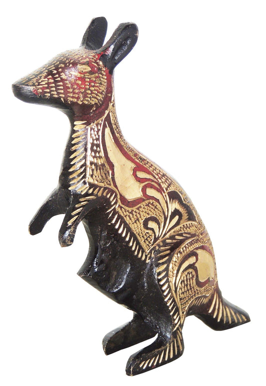 Brass Kangaroo Statue