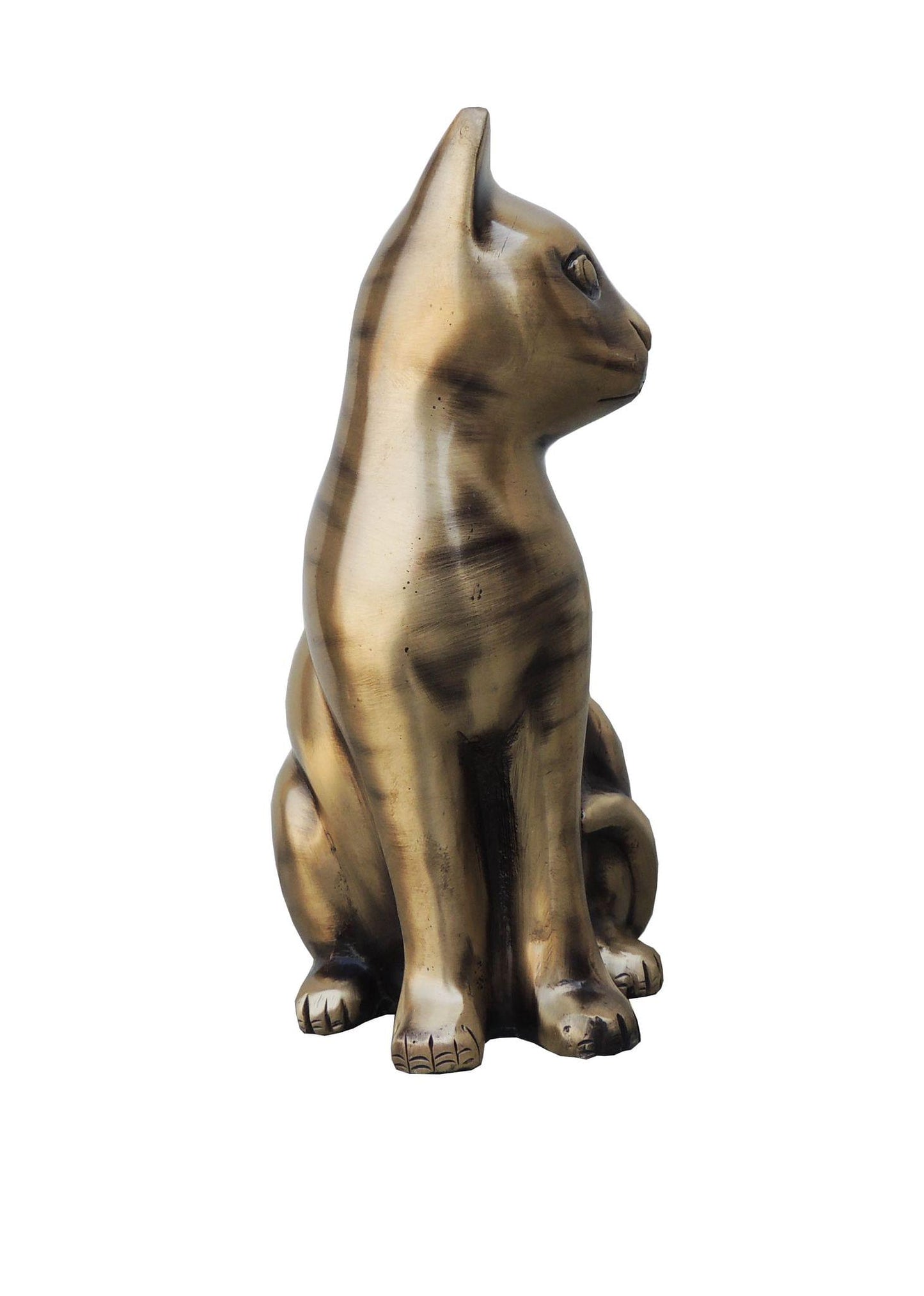 Brass Cat Statue