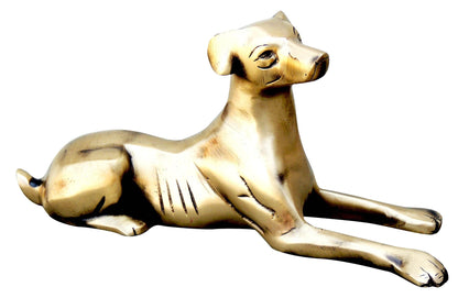 Brass Dog Statue