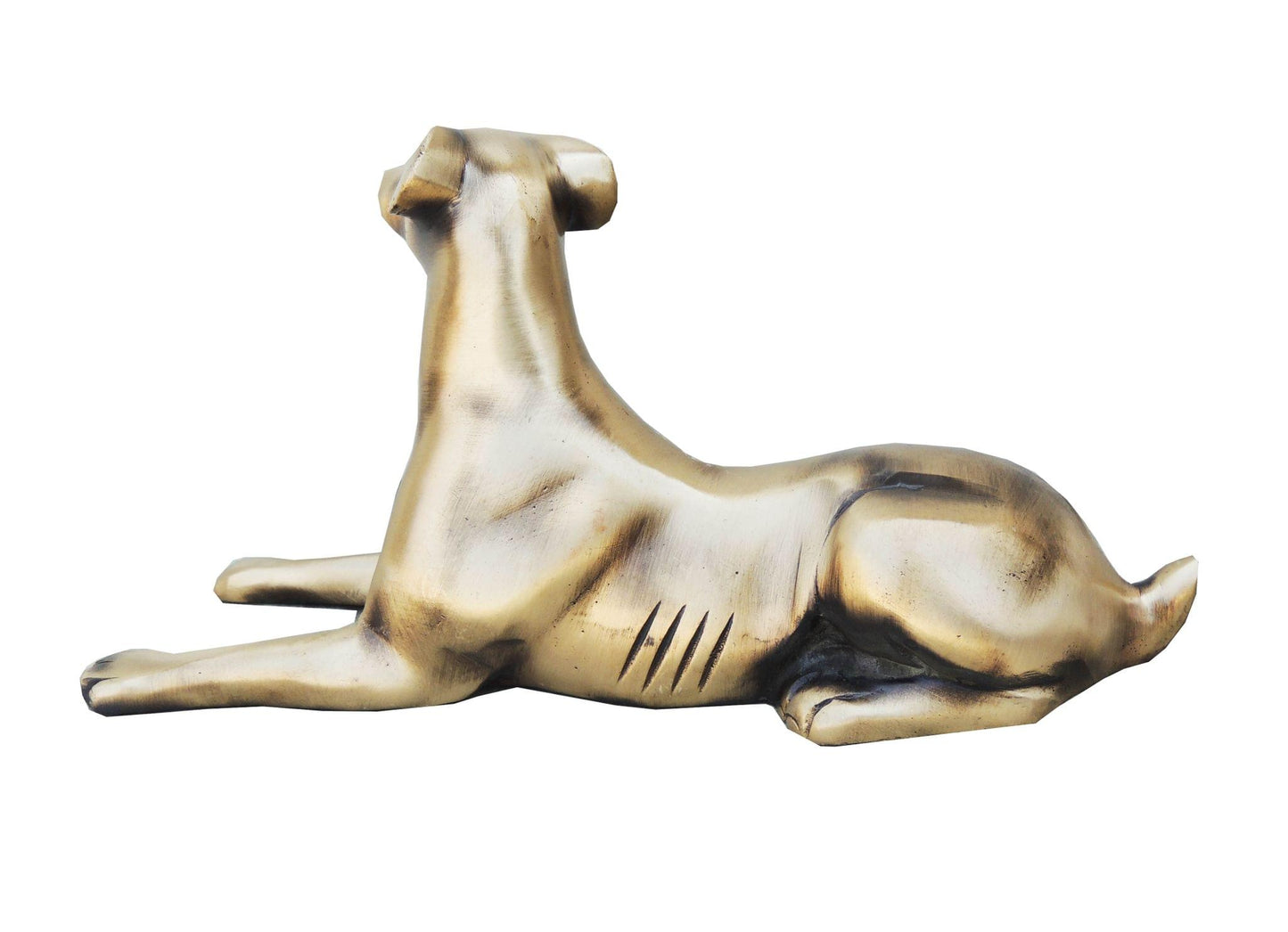 Brass Dog Statue