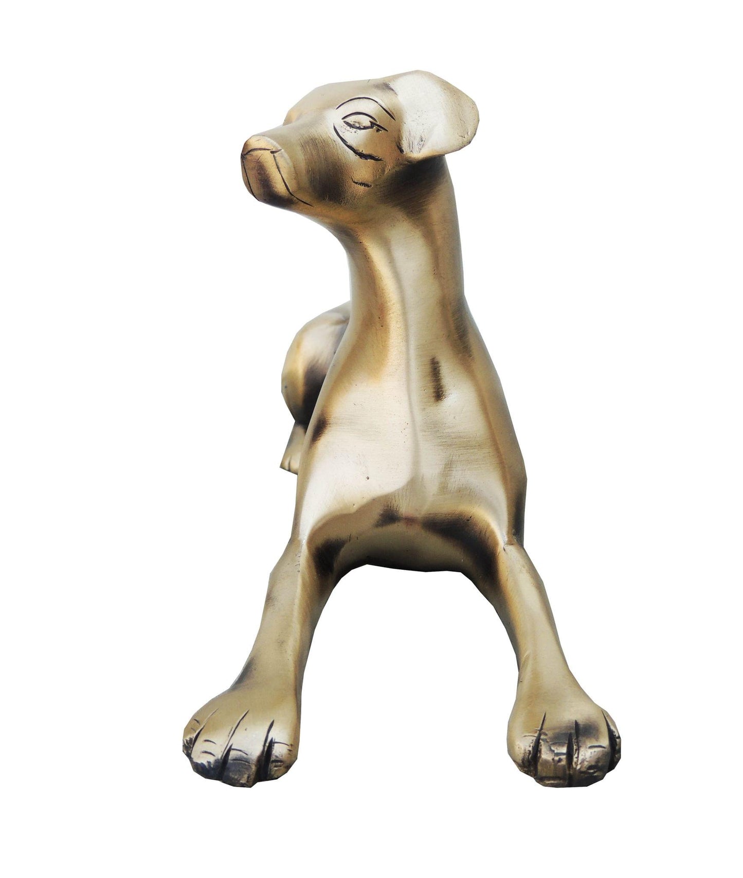 Brass Dog Statue