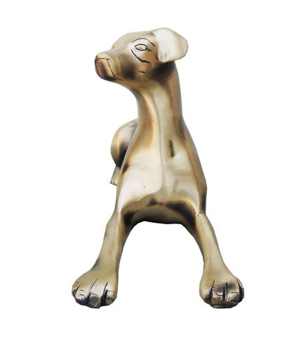 Brass Dog Statue