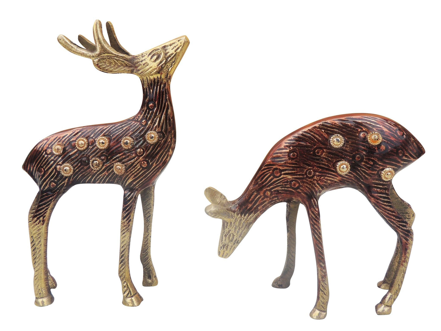 Brass Deer Statue