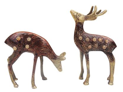 Brass Deer Statue