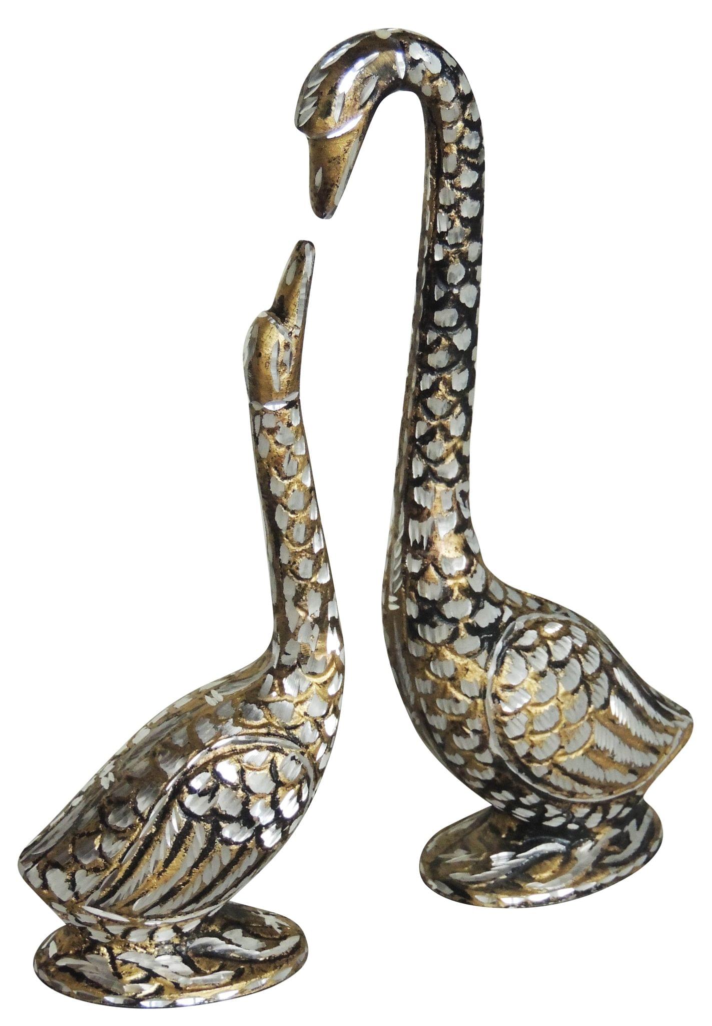 Brass Duck Pair Statue