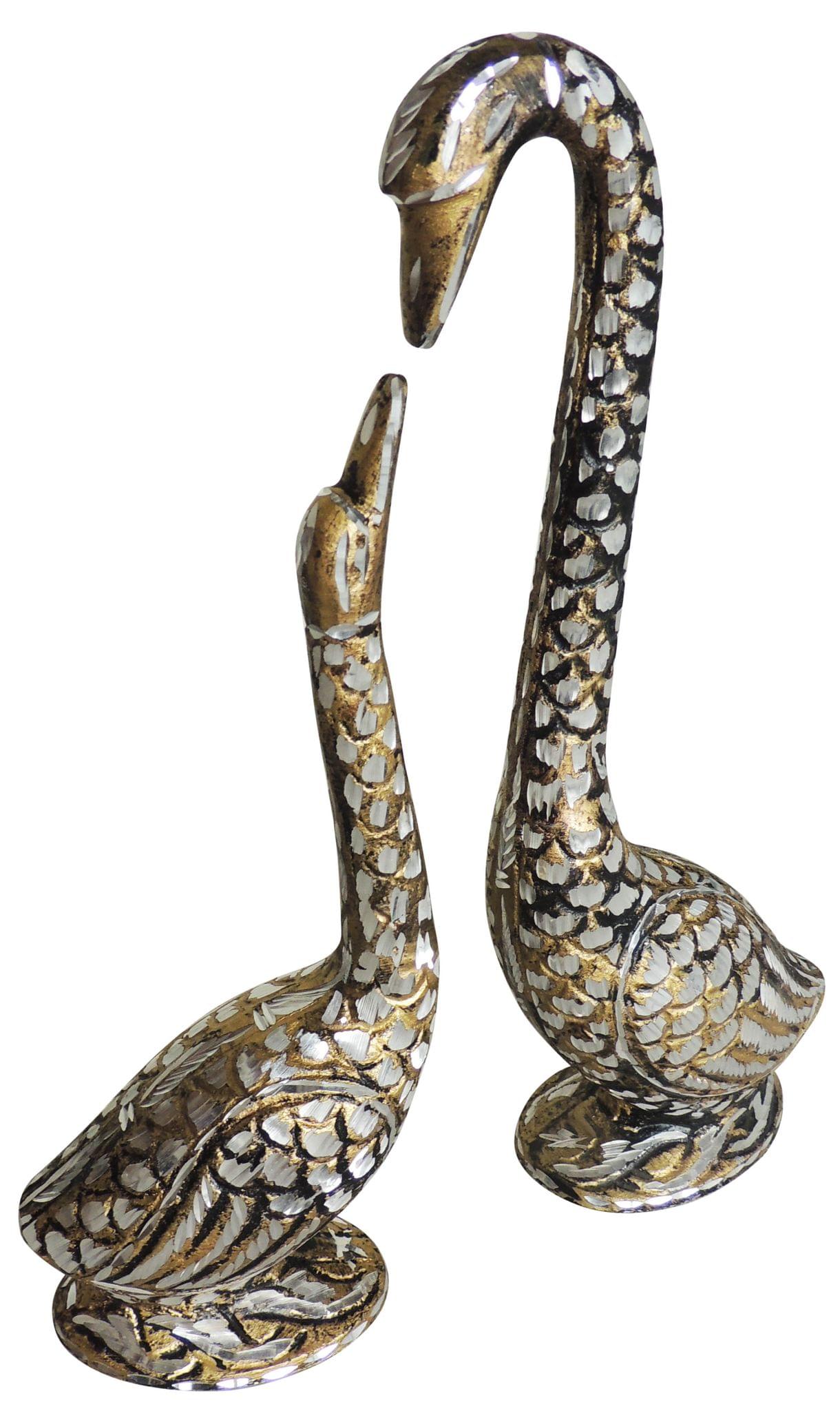 Brass Duck Pair Statue