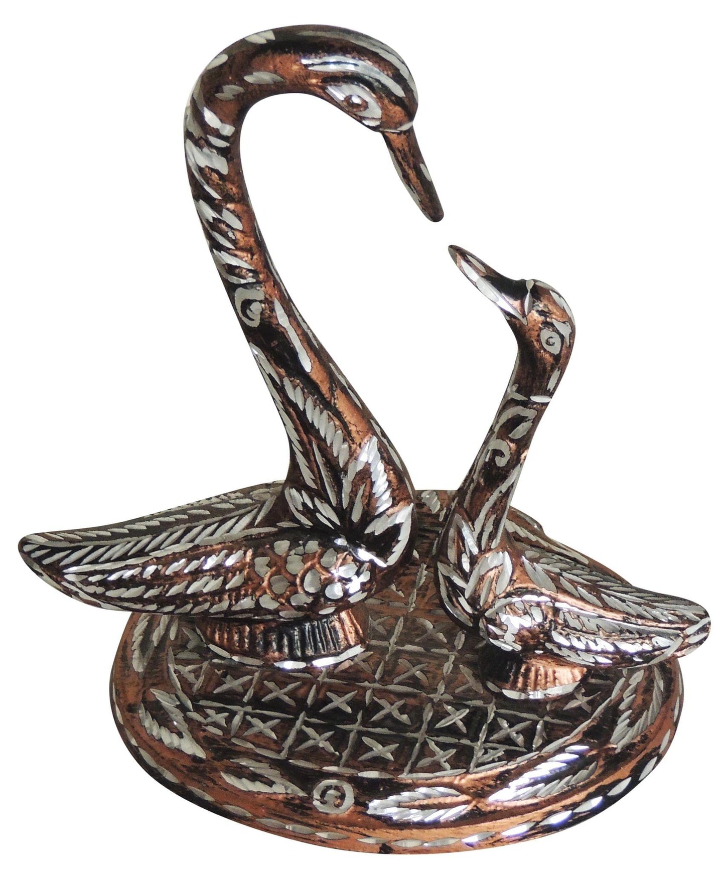 Brass Duck Pair Statue