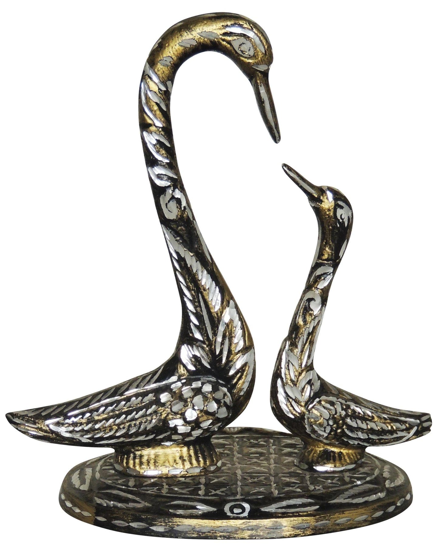 Brass Duck Pair Statue