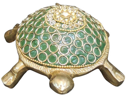 Brass Green Tortoise statue