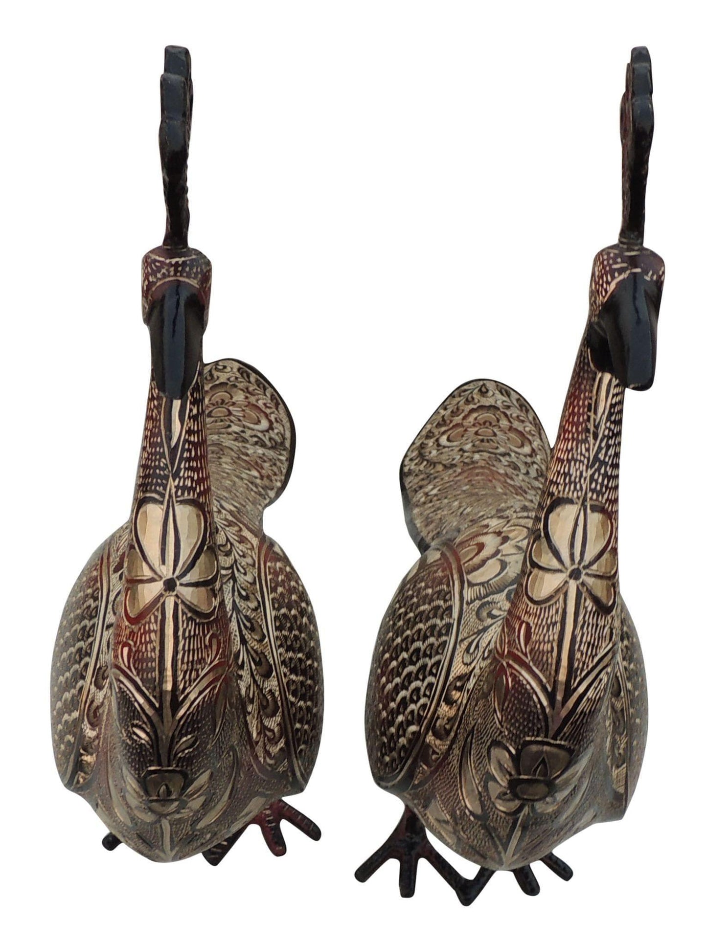 Brass Showpiece Peacock Pair Statue