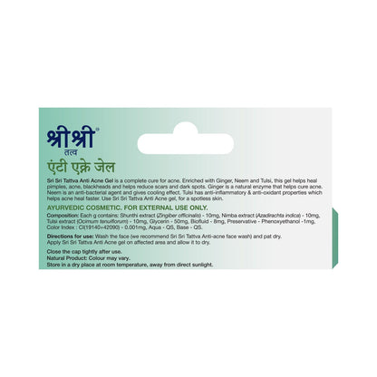 Sri Sri Tattva Anti Acne Gel - Spotless Skin