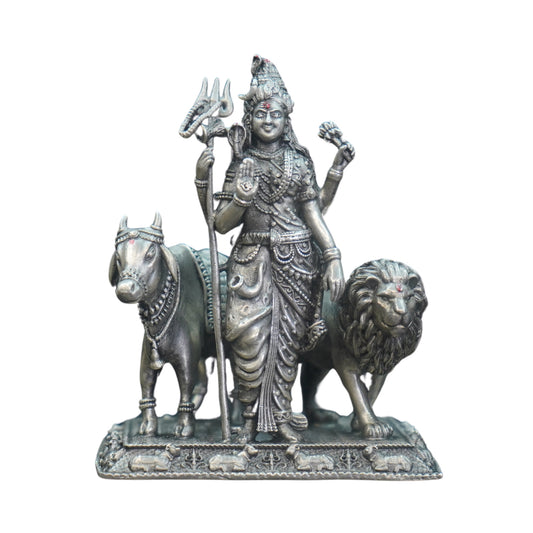 Mahita Collections Pure Silver Antique Ardha Nareeswarudu Idol 113.95