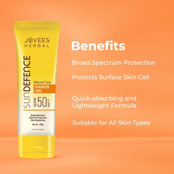 Jovees Sun Defence Cream SPF 50 PA+++ Sunscreen