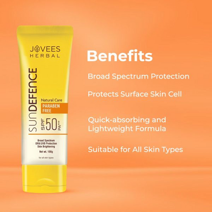 Jovees Sun Defence Cream SPF 50 PA+++ Sunscreen