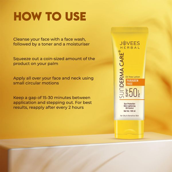 Jovees Sun Derma Care Lotion SPF 50 PA+++ Sunscreen