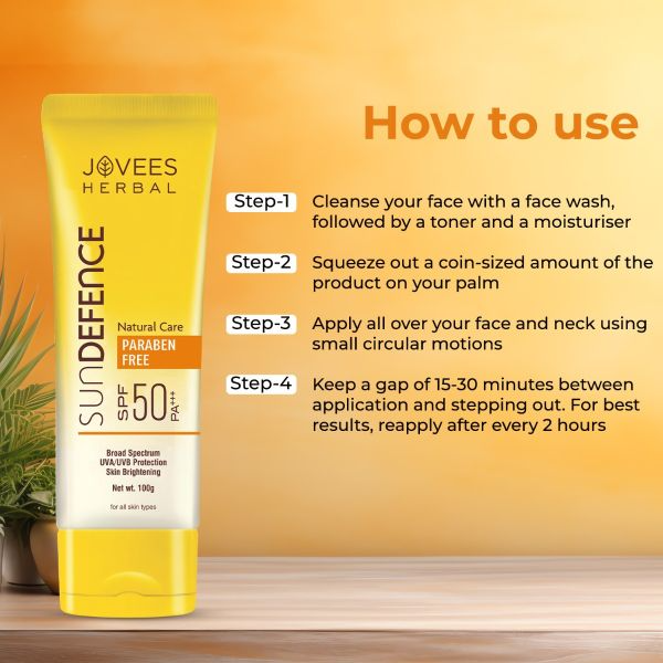 Jovees Sun Defence Cream SPF 50 PA+++ Sunscreen