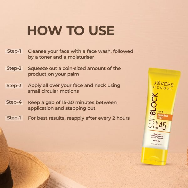 Jovees Sun Block SPF 45 Sunscreen