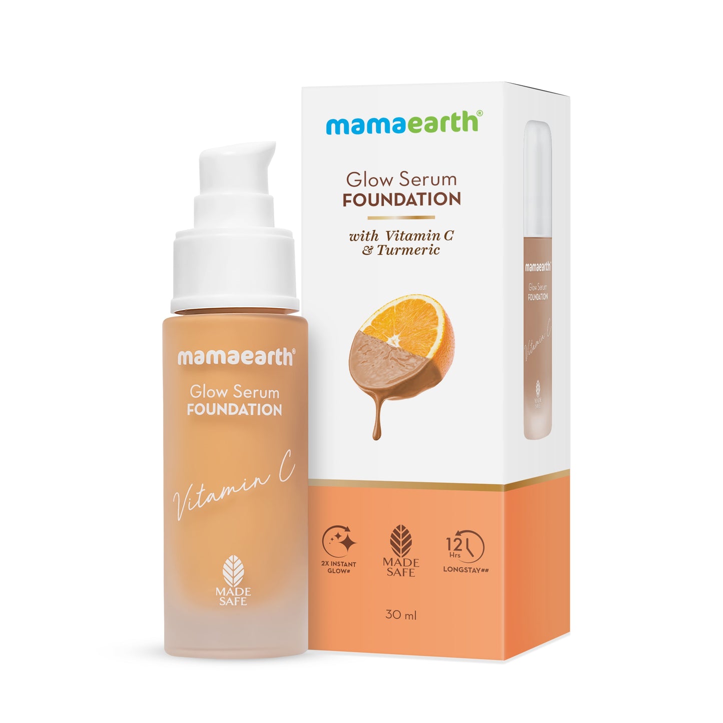 Mamaearth Glow Serum Foundation-Almond Glow 30ml