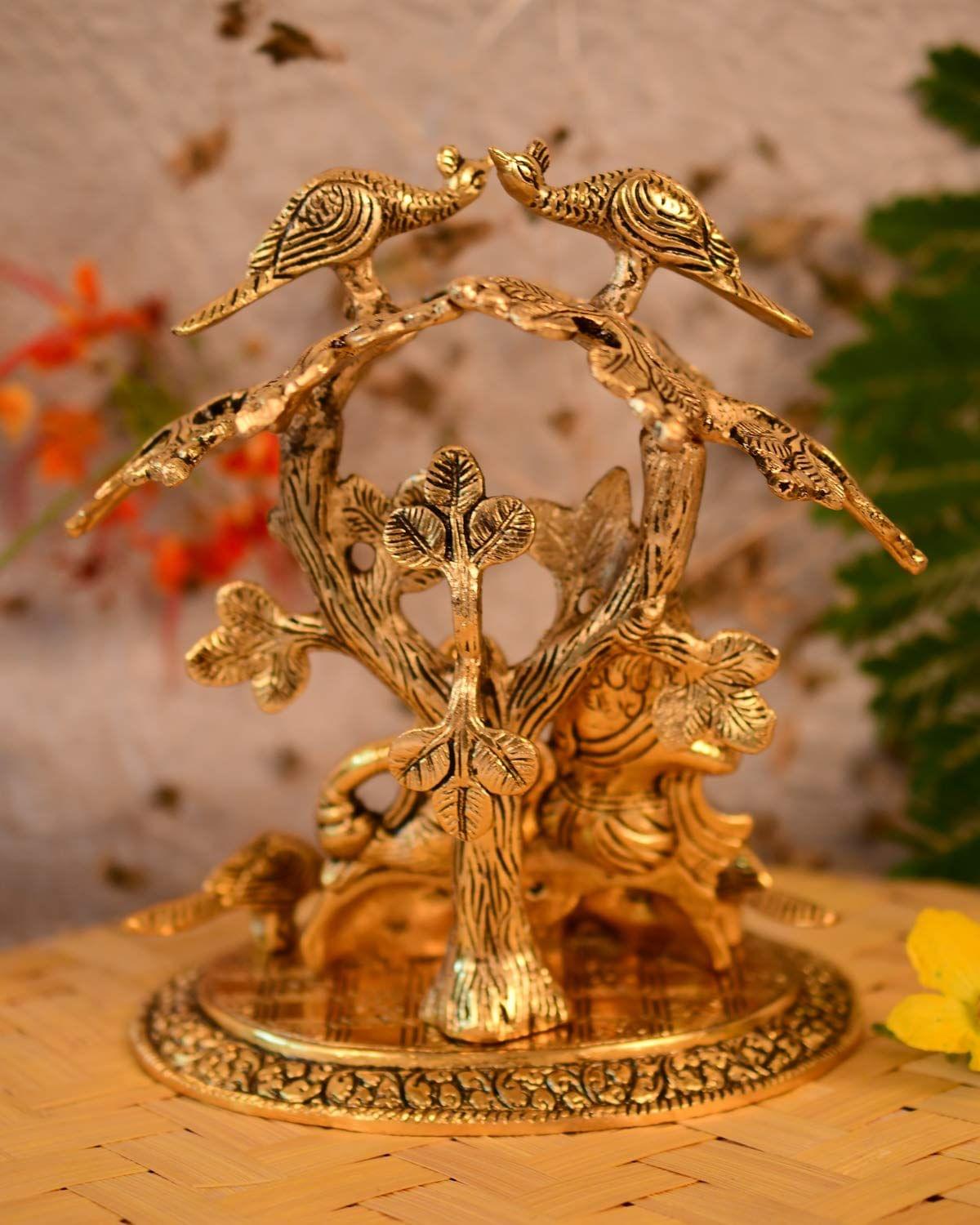 Radha Krishna Statue Under Tree