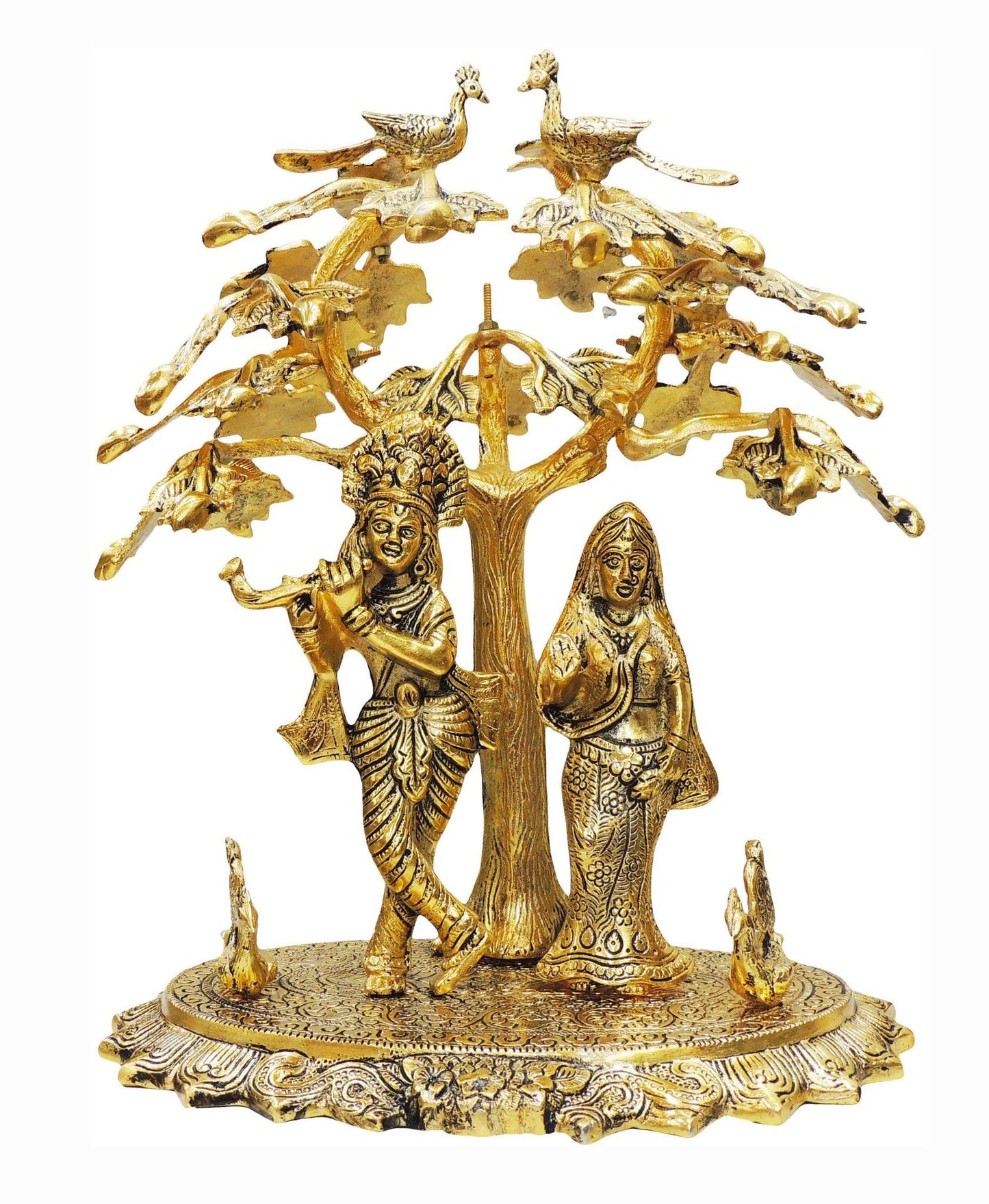 Radha Krishna Standing Tree